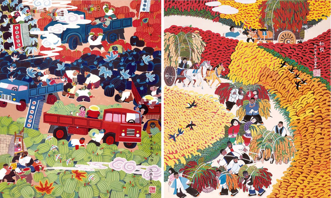 王洪喜把乡村振兴“画”进国博